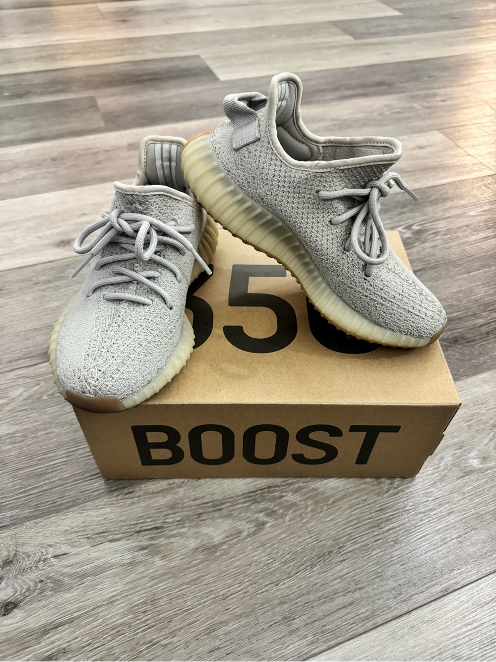 Yeezy Boost 350 Sesame Sneaker with Box
